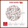 thumbnail image 2 of Rateoe Rose Flowers Pattern Christmas Tree Skirt with Ties , Christmas Tree Decorations, Farmhouse Christmas Decor Xmas Holiday Decorations-48", 2 of 6