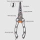 thumbnail image 2 of Controlador De Peces Alicates de control de peces de aleación de titanio Pinzas de control de peces convenientes para artes de pesca Ehuebsd Para Estrenar, 2 of 9