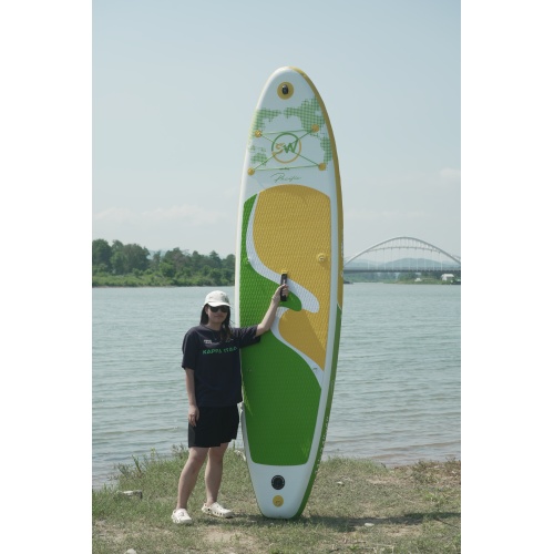 11'x34"x6" Inflatable Stand Up Paddle Board, All-in-One SUP Kit with Paddle, Pump, Bag & Accessories for Adults & Youth