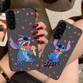 thumbnail image 5 of Matte Case for Samsung Galaxy S23 S22 S21 S20 S10 4G S9 S8 Plus ULTRA 5G LITE Case Funda Coque Shell Lilo & Stitch Cartoon Anime, 5 of 5