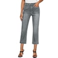 thumbnail image 2 of Women's Capri Straight Leg Jeans High Waisted 2026 Summer Fashion Denim Cropped Pants, 2 of 7