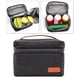 thumbnail image 4 of Bolsa térmica aislante, bolsa a prueba de fugas, lonchera, contenedor de alimentos reutilizable para la escuela. negro, 4 of 9