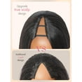 thumbnail image 4 of LUVME V Part 14" Half Wig Drawstring Yaki Straight U Part 100% Real Human Hair Virgin Glueless Natural Color for Women, 4 of 9