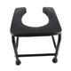 thumbnail image 5 of Silla con orinal portátil, asiento de inodoro antideslizante de plástico de acero inoxidable de 9,84 pulgadas, taburete de baño para anciano multifuncionales, jujeres, 5 of 7