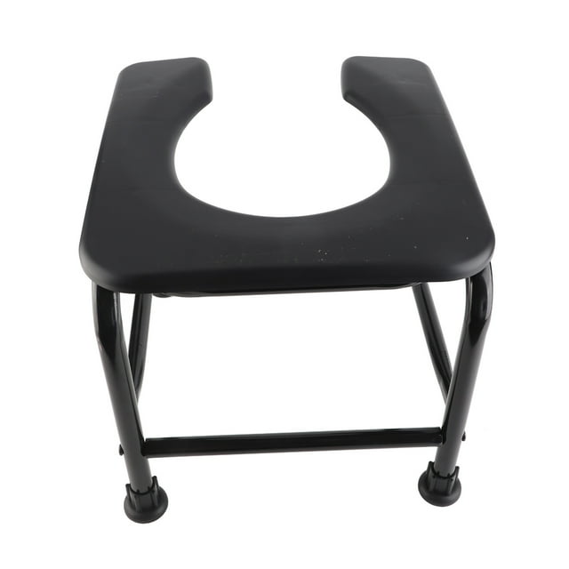 Chaise de Commode Portable, avec Design Amélioré et Tabouret de Siège, en Plastique et Acier Inoxydable, pour Bain, Personnes Âgées, Femmes Enceintes, Utilisation pour Toilettes