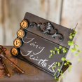 thumbnail image 2 of Weddingstar 9744 Horizontal Standing Blackboard Sign with Aged Finish - Small, 2 of 4