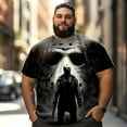 thumbnail image 2 of Men T Shirt for Big & Tall Man Graphic Short Sleeve Plus Size Oversized Tee Tshirts XL 3DTS10088, 2 of 8