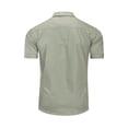thumbnail image 2 of Hanerdun Men Cargo Shirts Male Casual Button Down Shirts Dress Shirt Army Green M, 2 of 5