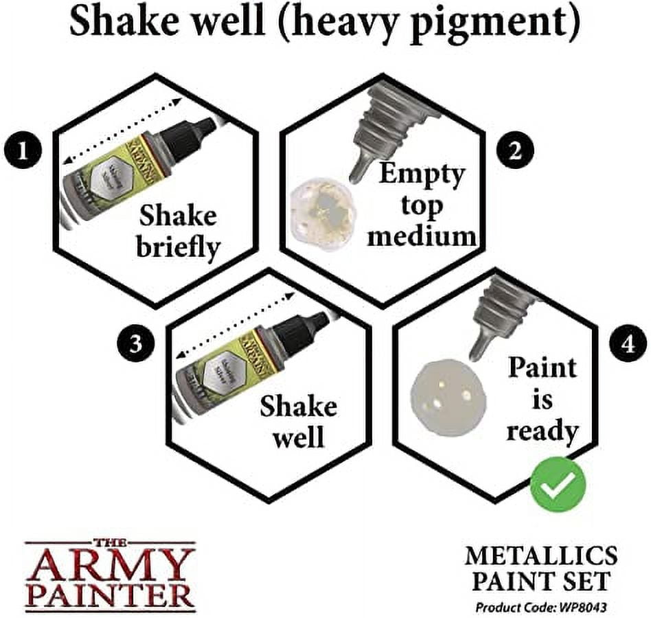 Army Painter Warpaints: Metallics Paint Set