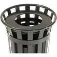 thumbnail image 4 of Global Industrial 24 Gallon Outdoor Metal Waste Receptacle, Black, 4 of 4