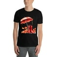 thumbnail image 3 of Large Tops For Men GraphicLeaves Printed Tees Summer Everyday Short-Sleeved T Shirts Black or White XS-5XL, 3 of 5