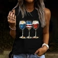 thumbnail image 2 of Tnhcen Women's Patriotic Independence Day Tank USA Flag 4th of July Graphic Sleeveless Shirt Summer Festival Celebrate Wear S-2XL, 2 of 4