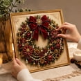 thumbnail image 5 of Christmas DIY Craft Kit Holiday Themed Handmade Wall Art Decor Set with Festive Designs Beginner-Friendly Creative Activity for Adults Families Perfect Holiday Gift, 5 of 7