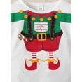 thumbnail image 4 of Kucnuzki 18 Months Baby Boy Winter Tops Baby Boy Coats 24 Months Long Sleeve Santa Prints Pull-Over Swetshirt White, 4 of 5