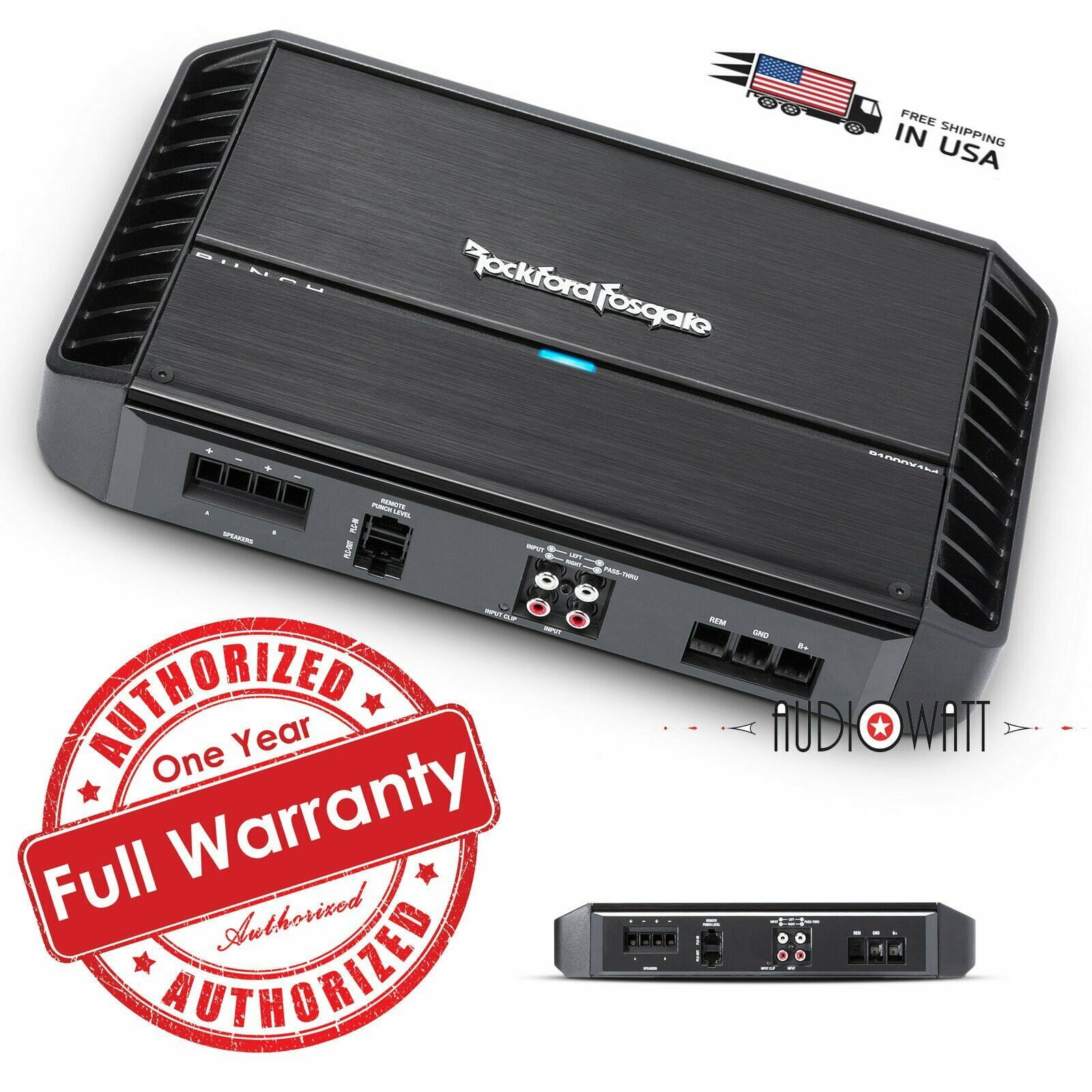 Rockford Fosgate P1000X1BD 1000W Mono Subwoofer Amplifier Class BD