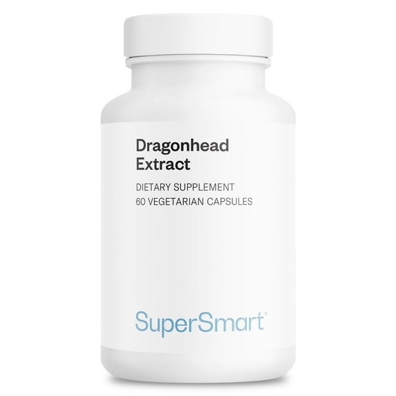 SuperSmart Dragonhead Extract 200mg per Day (Patented) - DracoBelle Dragonhead Supplement | Non-GMO & Gluten Free - 60 Vegetarian Capsules