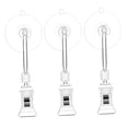 thumbnail image 6 of Zehuanyu  3 Pcs Sign Clips Holders Batch Accessories Aquarium Suction Cups Transparent, 6 of 8