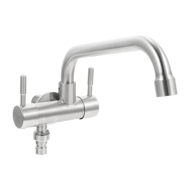 1 Ensemble de Robinet Mural Simple Usage 304 Acier Inoxydable