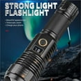 thumbnail image 6 of HIBIBUD LED Flashlight, Type-C USB Rechargeable High Lumens Emergency Flashlight, XHP70 Zoomable Mini Flashlights for Home, OLED Display, 6 of 6