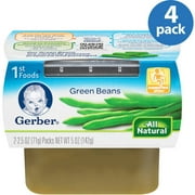 Gerber 1st Foods Baby Foods Green Beans (Pack of 4)