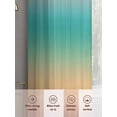 thumbnail image 5 of Burnt Orange Yellow Teal Ombre Sheer Curtains 72 Inch Length 2 Panels Set, Modern Gradient Abstract Art Voile Window Treatment Curtains Sheers Drapes for Bedroom/Living Room/Kitchen 52"x72"x2, 5 of 7