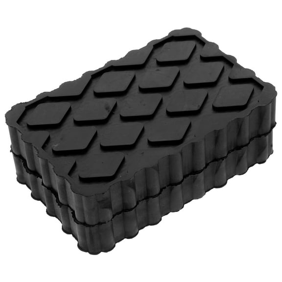 STOBOK 2Pcs Rubber Car Lift Blocks with Durable Wear Resistant Non Slip Pads for Trailer Stabilizer and Camper Jack