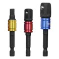 thumbnail image 1 of 3 Pcs Socket Adapter Extension Set 1/4 Inch 3/8 Inch 1/2 Inch Quick Change Hex Shank Impact Driver Socket Adapters, 1 of 6