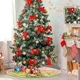thumbnail image 4 of FMSHPON Happy Easter EggsButterfly Xmas Christmas Tree Skirt Stand Mat for Holiday Party Decoration Indoor Outdoor 48 inches, 4 of 6