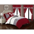thumbnail image 6 of Sonita 20-Piece Floral Pattern Bedding Set With Comforter, Sheets & Curtains, Multiple Colors, 6 of 10