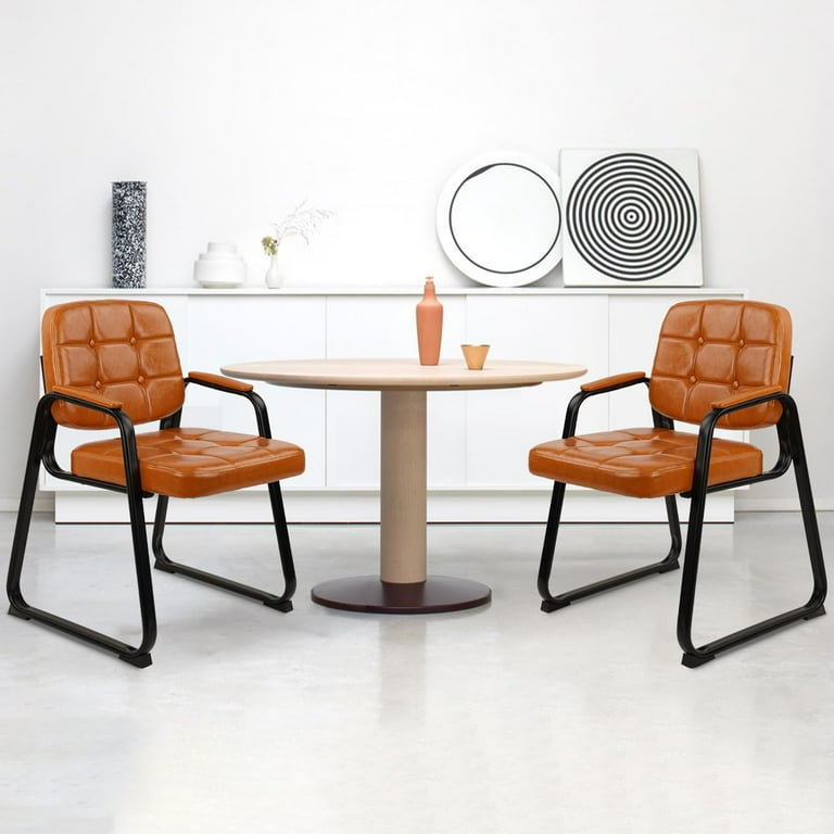 CLATINA Office Guest Chair, Leather Reception Chairs with Padded
