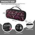 thumbnail image 7 of Jiueut Breast Cancer Stethoscope Storage Bag Nurse Pink Ribbon Stethoscope Case Nursing Stethoscope Bag for Nurses Nurse Accessories for Work Stethoscope Bag Soft for Doctor, 7 of 7