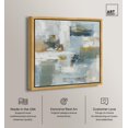 thumbnail image 2 of Dreamcatcher's Horizon II Canvas Print Coastal Abstract Art by Art Remedy, Gold Frame, 12 x 12, 2 of 6