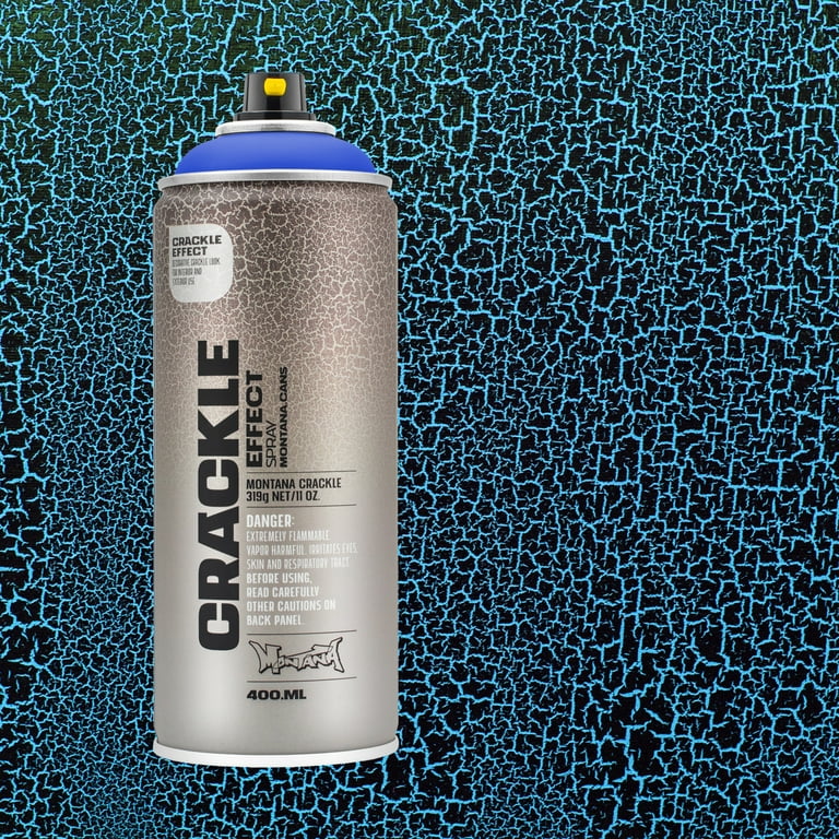 Montana Cans CRACKLE EFFECT Spray Paint, 400ml, Gentian Blue Montana Cans CRACKLE EFFECT Spray Paint, 400ml, Gentian Blue