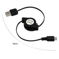 thumbnail image 7 of Retractable Micro USB A to USB 2.0 B Male Cable Sync Data Charger for Android,Black, 7 of 7