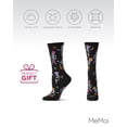 thumbnail image 6 of MeMoi Women's "Howdy Skeletons" Halloween Holiday Novelty Crew Sock - Womens - Female, 9-11, Black, 6 of 7