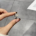 thumbnail image 4 of Womens Moissanite Rings 0.3/0.5 Carat Diamond Ring Diamond Promise Ring Moissanite Wedding Rings for Women Sterling Silver Moissanite Ring Engagement Ring Moissanite, 4 of 8