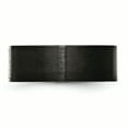 thumbnail image 3 of Bague Plate en Acier Inoxydable Noir Brossé IP Trois CZ Taille 13, 3 of 7