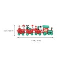 thumbnail image 4 of Mini Four-section Wooden Train Creative Train Toy Desktop Ornament Colorful Painted Christmas Cartoon Train Kids Table Window Decoration Supplies, 4 of 9