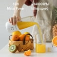 thumbnail image 2 of VITAMER 350ml Portable Electric Fruit Juicer USB Rechargeable Smoothie Blender Machine Kitchen Fruit, 2 of 5