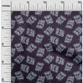 thumbnail image 2 of oneOone Viscose Jersey Purple Fabric Skull Sewing Fabric By The Yard Printed Diy Clothing Sewing Supplies 60 Inch Wide, 2 of 5