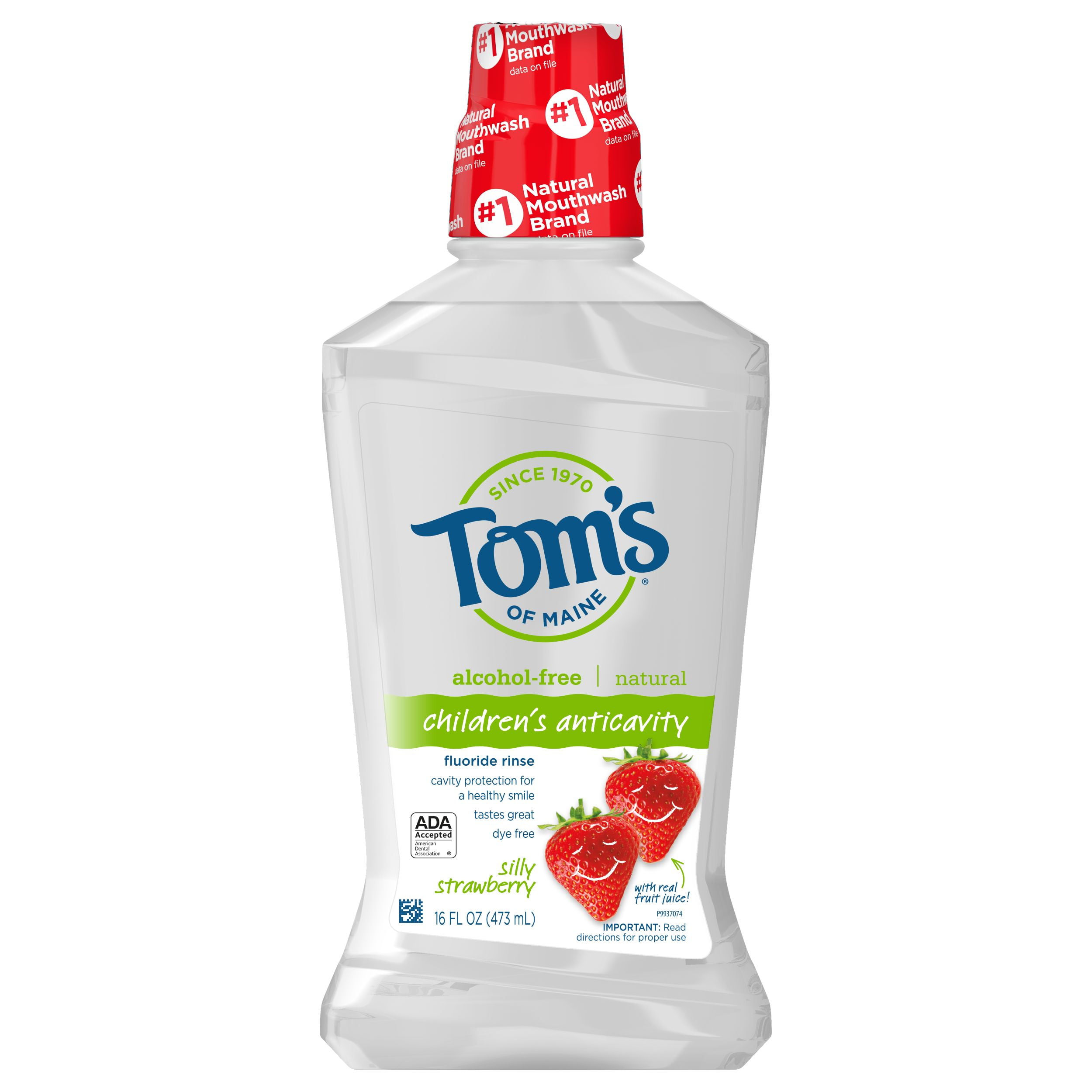 Tom's of Maine Silly Strawberry Children's Natural Mouthwash, 16oz
