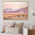 thumbnail image 2 of Designart "Majestic Egyptian Mountains Desert Landscape" Extra Large Landscapes Framed Wall Art - Traditional Purple Egypt Living Room Framed Canvas Art, 2 of 7