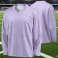 thumbnail image 3 of Zpanxa Kids Solid Color V Neck Long Sleeve Athletic T Shirt Moisture Wicking Performance Top Unisex, 3 of 9