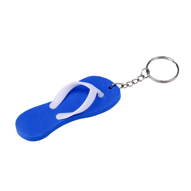Llavero flotante para yates, náutica, llavero, llavero, chanclas, pantuflas Azul