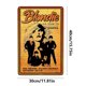 thumbnail image 5 of Banda Placa Metal Vintage Pintura Hierro Rectangular Arte La Pared 30x40 Cm, 5 of 9
