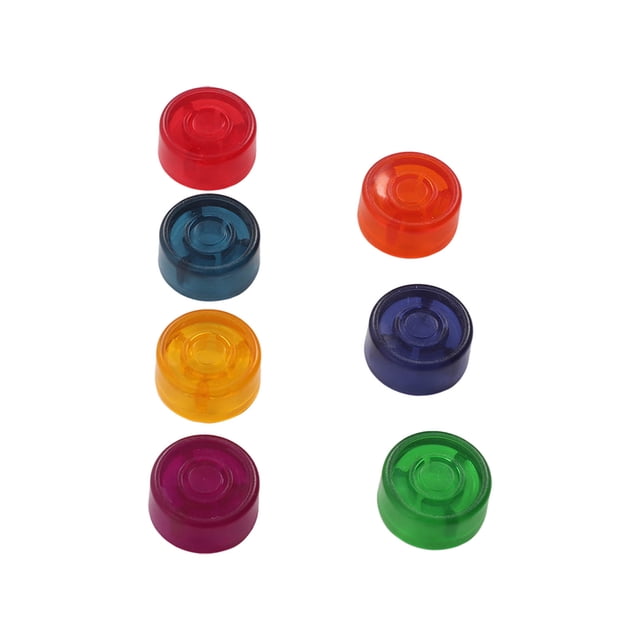 Footswitch Topper, Multi Colors 35Pcs Botón De Interruptor De Pie Fácilmente Fijo Tapa De Clavo Luminoso Para Pedal De Efecto De Guitarra ANGGREK Footswitch Topper