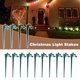 thumbnail image 5 of Enchufe Tierra Ligero 10 Uds. 7 5 Pulgadas Estaca Luces Navideñas C7 C9 para Jardín Patio () Verde, 5 of 9