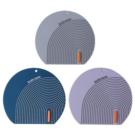 

Mosey 3Pcs Universal Drain Stopper Extra Large 6.1 Inch Mold-Resistant Anti-odour Reliable Kitchen Sink Drain Cover