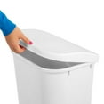 thumbnail image 5 of Sterilite 11.3 Gallon Lift Top Lid Wastebasket Trash Can, White (6 Pack), 5 of 6