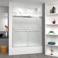 thumbnail image 7 of Transolid BRP606208F-J-PC 62" High X 60" Wide Bypass Frameless Shower Door - Chrome, 7 of 7
